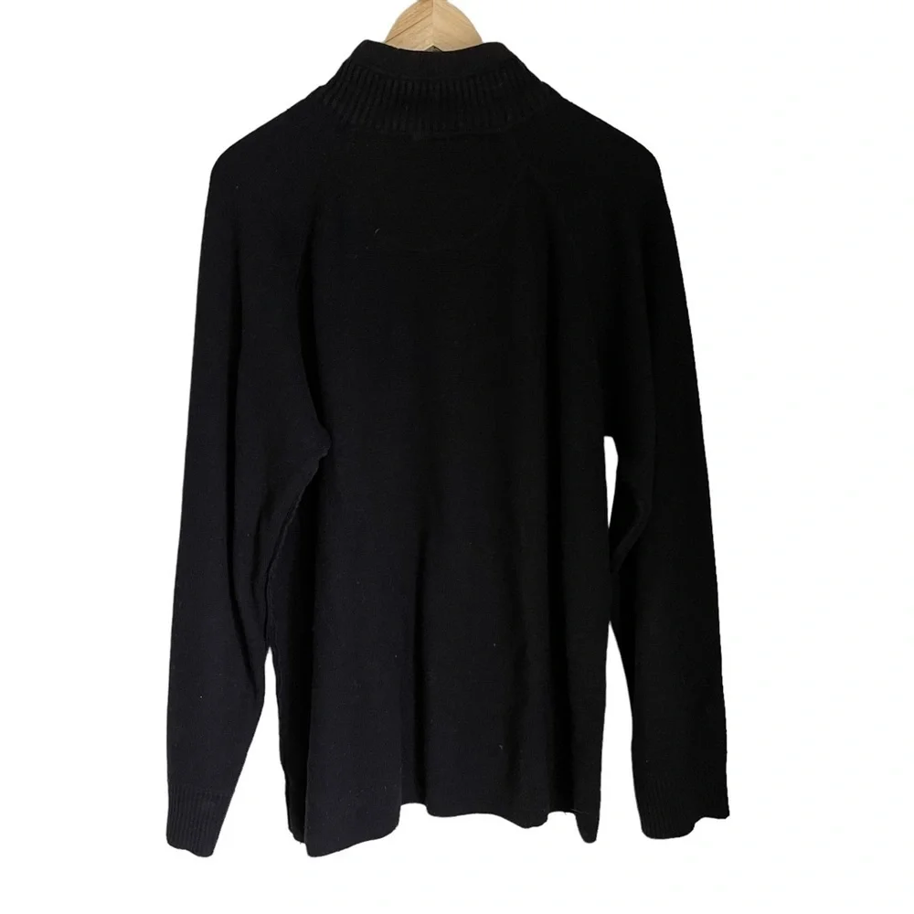 The North Face Black‎ 1/4 Zip up Collar Long Sleeve Pullover Sweater Size: XL